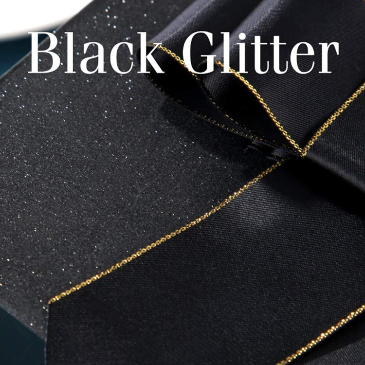 Glitter Gift Boxes with Lids Black Gift Boxes with Ribbons rose gold