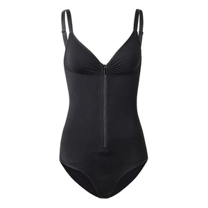 Culotte gainante taille haute sans couture pour <span class=keywords><strong>femme</strong></span>, grande taille, avec fermeture éclair, 23% Spandex, contrôle du ventre, entrejambe à boutons-pression, effet camisole - Product Image 6