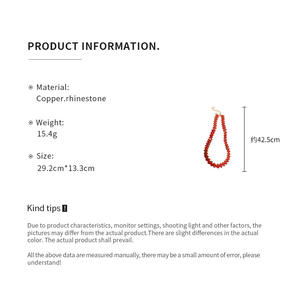 שרשרת קולר ברינסטון סינר שרשרת קולר בסגנון מגניב שרשראות לנשים אופנה אישית - Product Image 6