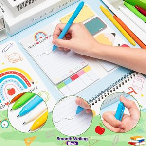 Set di taccuini a spirale transfrontalieri A6 per studenti combinazione di cartoni animati tema giorno degli insegnanti carta del libro del piano del conto manuale - Product Image 3