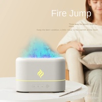 Diffuseur d'arômes à flamme simulée 2025, dégradé de couleurs, créatif, humidificateur ultrasonique pour la maison, plastique, alimenté par USB, 0,5-1L