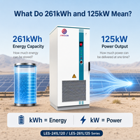 Sistem Penyimpanan Energi Baterai Surya BESS 100kwh 261kwh untuk Infrastruktur Pengisian Daya Kendaraan Listrik, Ekspansi Daya 120kW 240kW Pendingin Cair