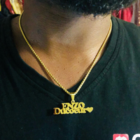 Chaîne personnalisée en acier inoxydable pour homme, collier avec nom, plaque dorée, 2 plaques nominatives, cadeau pour Couple, prix d'usine