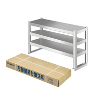 Support de comptoir amovible en acier inoxydable avec pieds carrés pour cuisines et laboratoires, matériel de restauration