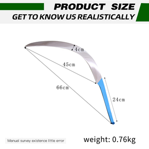 65Mn thép tay ngoài trời cỏ lưỡi hái nông nghiệp vườn Iol Palm liềm cho Palm thu hoạch với xử lý - Product Image 2
