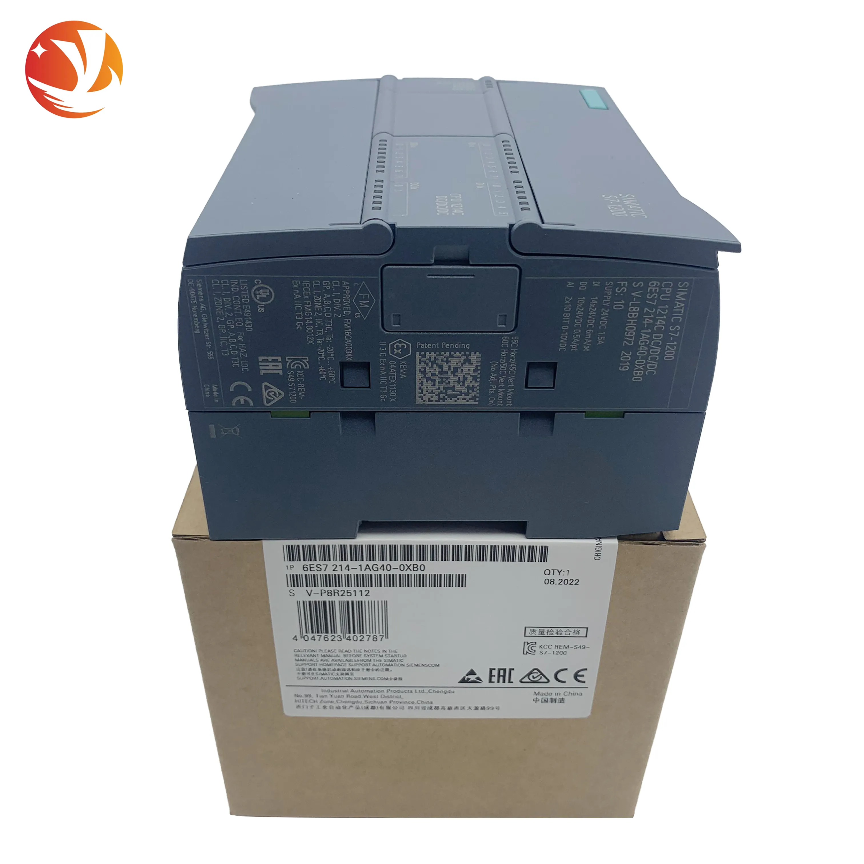 الذهب البائع 6ES7214-1AG40-0XB0 S7-1200 سلسلة PLC تحكم جديد الأصلي مستودع الأسهم Plc البرمجة تحكم