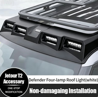 Accessoires T2 en gros, phare LED de voiture OEM, style Defender, éclairage de toit à quatre lampes blanc pour Jetour T2 Traveler 2025 2024 2023