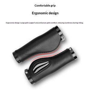 <span class=keywords><strong>Manopole</strong></span> per <span class=keywords><strong>Bicicletta</strong></span> in PU Liquido e Silicone, Ammortizzanti e Confortevoli, per Mountain Bike con Blocco, Modello 0325 - Product Image 4