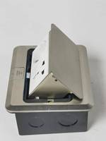 Prise de sol escamotable MAADN, norme britannique, encastrée pour mobilier de bureau, 13A/16A, IP44, 2 prises, Royaume-Uni, 250V