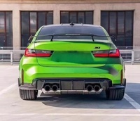 Kit carrosserie en fibre de carbone sèche, ajustement parfait, pour BMW G80 G82 M3 M4, lèvre avant, jupe latérale, diffuseur arrière, spoiler
