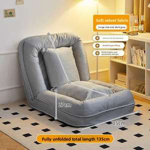 Divano pigro a forma di cuccia adatto per sdraiarsi e dormire singolo Tatami pieghevole poltrona singolo balcone camera da letto divano letto - Product Image 6