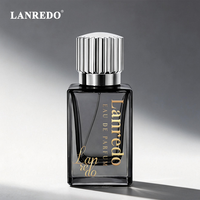 Flacon de parfum carré noir personnalisé en usine, 30 ml, 100 ml, vide, à sertir, 50 ml, en verre, avec emballage boîte et capuchon argenté
