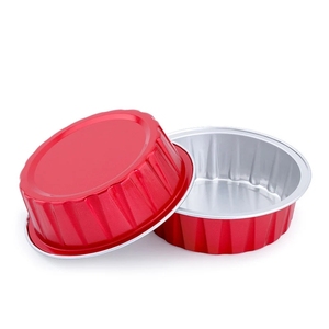 Recipiente de postre desechable redondo, Mini tazas de comida de papel de aluminio, molde para hornear magdalenas, Mousse, gelatina, molde para pastel de pudín - Product Image 1