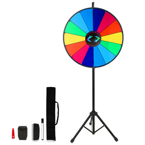 Roue de la Fortune Portable Multicolore en Métal, Taille Moyenne, pour Événements, Sports et Divertissement - Product Image 1