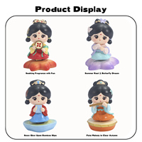 Figurine rotative de style Tang traditionnel chinois, quatre saisons, Tang Xiaoyou, ornement en résine, objet de collection, décoration de table, cadeaux