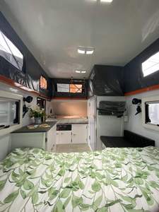 13ft Road 4x4 Lightweight Fiberglass Top Travel <b>Trailer</b> with Kitchen Bathroom FREE SHIPPING TO ALL - Product Image 1