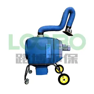 99.9% High efficiency purification portable welding fume extractor dust collector machine with flexible arms