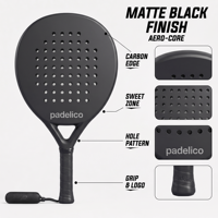 Raquette de padel de haute qualité, face en carbone, contrôle stable, réponse rapide, design sportif moderne, meilleur prix, vente en gros d'usine.