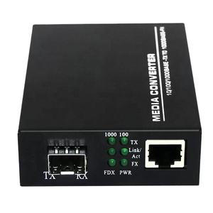1SFP 1RJ45 портов 10/100/1000 база Gigaibt преобразователь 1000 база Fx волоконно-оптический медиапреобразователь - Product Image 1