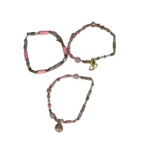 Fashion Beaded <b>Bracelets</b> Set 316L Stainless Steel PVD Gold Plating Sustainable Resistant Jewelry for Women - Product Image 1