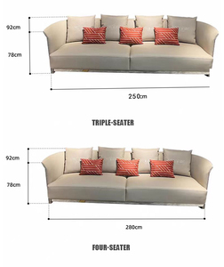 <strong>Italy</strong> Style Modern Three-Seater TV Sectional Sofa Set Latest Minimalist Design Genuine <strong>Leather</strong> for Home Hotel Living Room - Product Image 6