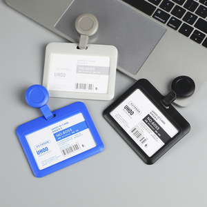Vente en gros en stock Porte-badges rétractables en plastique ABS avec logo personnalisé <span class=keywords><strong>6</strong></span> pièces Boîte en PVC - Product Image 5