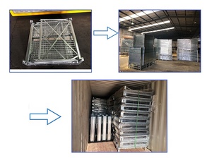 Tùy chỉnh ráp kho stillage dây lưới Pallet lồng - Product Image 5