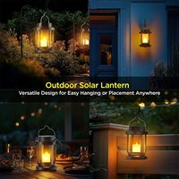 Lanterne solaire suspendue LEDORA LIGHTING ABS IP65 étanche pour jardin, patio, balcon, décoration extérieure