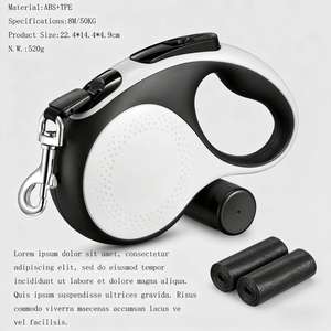 Coleira Retrátil Personalizada de Novo Design para Cães - Treinamento ao Ar Livre com Luz <span class=keywords><strong>LED</strong></span> para Corrida, Coleira Grande para Animais de Estimação - Product Image 6