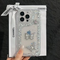 Étuis de téléphone à paillettes de diamant pour iPhone 17 16 15 Pro Max antichoc fantaisie housses de téléphone portable Fundas Para Celulares