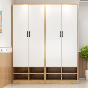 Armario de madera de caucho Dazhang Jiaju, 80x55x200 cm, doble puerta, gran capacidad, armario de almacenamiento para dormitorio, para adultos y personas mayores - Product Image 3