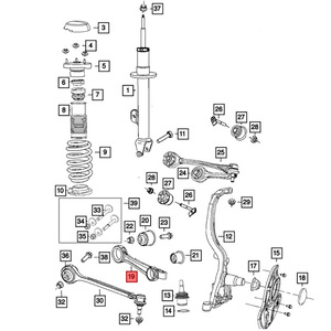 <b>Stabilizer</b> Link 68079723AB for Dodge Challenger Charger Chrysler 300 MacPherson Strut Suspension - Product Image 4