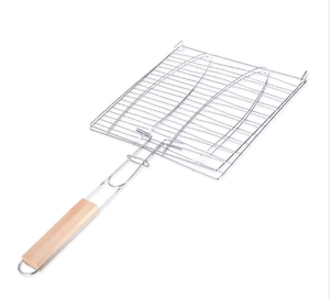 Edelstahl-Grillrost mit Drahtgeflecht, mehrschichtiges Design, höhenverstellbar für gleichzeitiges Kochen verschiedener Lebensmittelarten. - Product Image 1