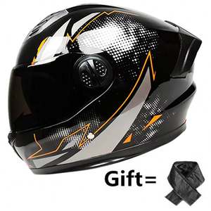 Casco Integral Eléctrico de Doble Lente para Automóvil, para Hombre y Mujer, Universal para las Cuatro Estaciones - Product Image 3