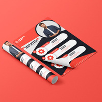 Services d'impression de dépliants publicitaires promotionnels personnalisés au format A4 pour les entreprises