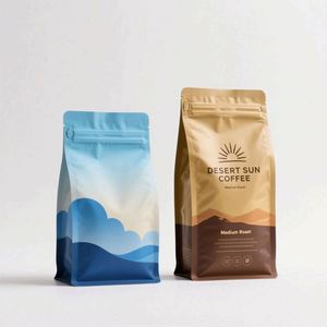 Bolsa Doypack Compostable y Biodegradable para Cuidado de la Piel y Belleza, con Válvula Personalizada, Cierre Zip, Fondo Plano, 250g 1kg, para Chicle y Leche - Product Image 6