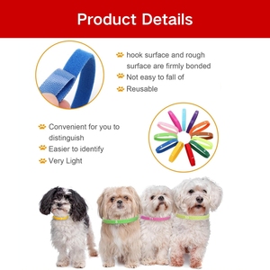 Collares de Identificación <span class=keywords><strong>para</strong></span> Mascotas de Primera Calidad, Coloridos, Reutilizables, con Cierre de Velcro, <span class=keywords><strong>para</strong></span> Uso en Clínicas Veterinarias y Cría de Cachorros - Product Image 3