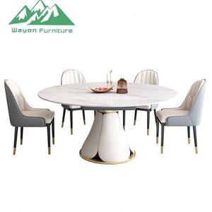Ensemble de meubles de cuisine de style nordique Wayon, table <span class=keywords><strong>à</strong></span> <span class=keywords><strong>manger</strong></span> transformable réglable pour appartement, hôtel - Product Image 5