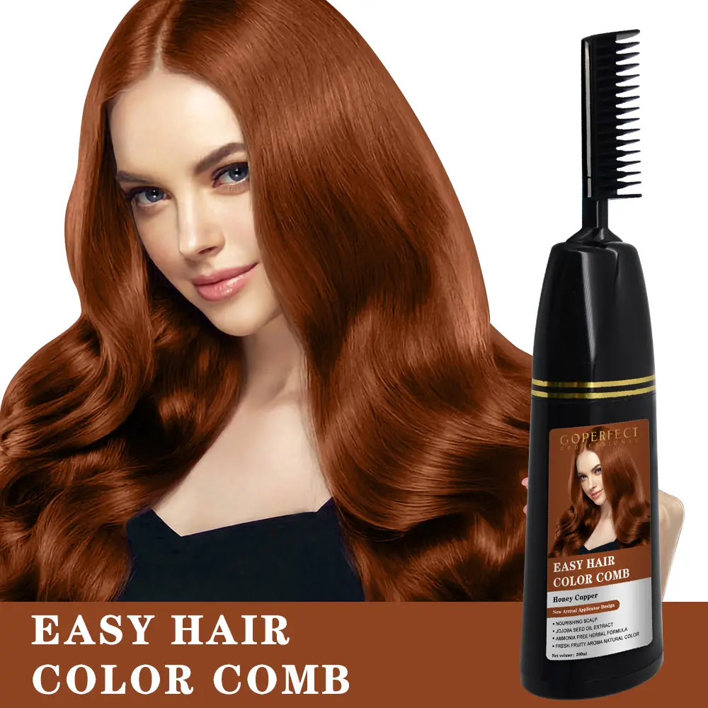 Best Selling Natural Magic Hair Color Comb Organic Hair Dye Herbal Hair Color With Comb