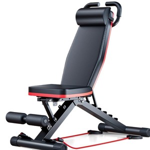 Dumbbell <b>Bench</b> Adjustable Folding Fitness Chair With Headrest Indoor Home Use Unisex Steel Pipe <b>Plastic</b> Construction - Product Image 2