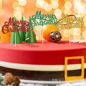 ชุดตกแต่งเค้กคริสต์มาสสำหรับงานเลี้ยงฉลองเทศกาล ตกแต่งขนมหวานธีมคริสต์มาส พร้อมคำอวยพร - Product Image 5