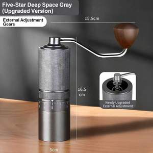 Suitable for both home and outdoor use ,exclusive custom-made stainless steel hand-operated <b>coffee</b> <b>grinder</b> - Product Image 2