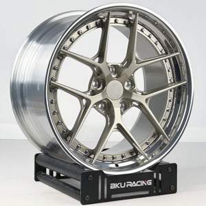 Jantes Bku 3 pièces forgées 5x120.65 pour Corvette C8 ZR1 C7 C6 Z06 C5 19 20 21 pouces, jantes en alliage légères personnalisées à fond profond - Product Image 1
