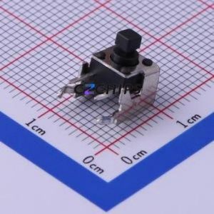 TS-1002NT-26 Tactile Switch Through hole,6x7.5mm Switch Single Pole Single Throw Rectangle Button Right Angle Insert 7.5mm - Product Image 1