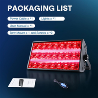 Projecteurs de scène LED 300W Stroboscope RGBW DJ Wash Beam avec contrôle sonore DMX 512 pour fêtes, en alliage d'aluminium, dimmable, IP54