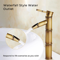 Robinet de salle de bain classique antique à montage sur plancher, monotrou, en laiton chromé, certifié CE, garantie 3 ans, avec valve en céramique pour lavabo simple