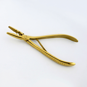 Custom Hair Extension Tools Beads <b>Crimping</b> pliers 3 Barrel Curved tool Microbead Removal Pliers with 2 Hole Hair Extension Plier - Product Image 1