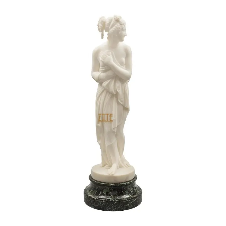 Escultura de mão tamanho de vida feminino mármore nude mulher estátua