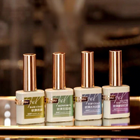 Kit de Gel Multifonctionnel Professionnel Ouboli à Base d'Eau, Vernis à Ongles Longue Durée et Fixateur, Couche de Base et de Finition LED, Facilement Dissolvable
