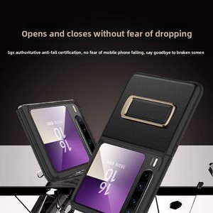 เคสโทรศัพท์มือถือ Huawei PuraX พร้อมสายคล้องมือ ที่ยึดแบบหมุนได้ บางเฉียบ พับเก็บได้ ป้องกันการตกกระแทก - Product Image 4